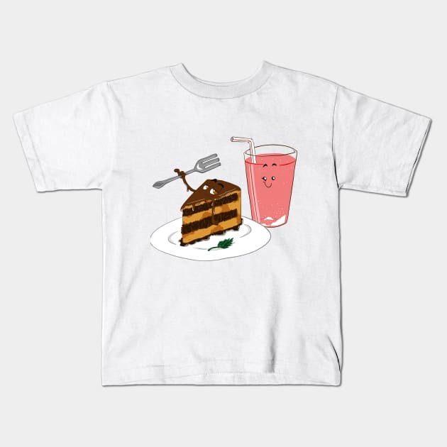 Peanut Butter Choc Cake w/ Kool-aid Kids T-Shirt by ADove11